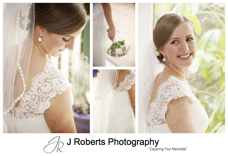 Beautiful soft portraits of a bride - sydney wedding photographer